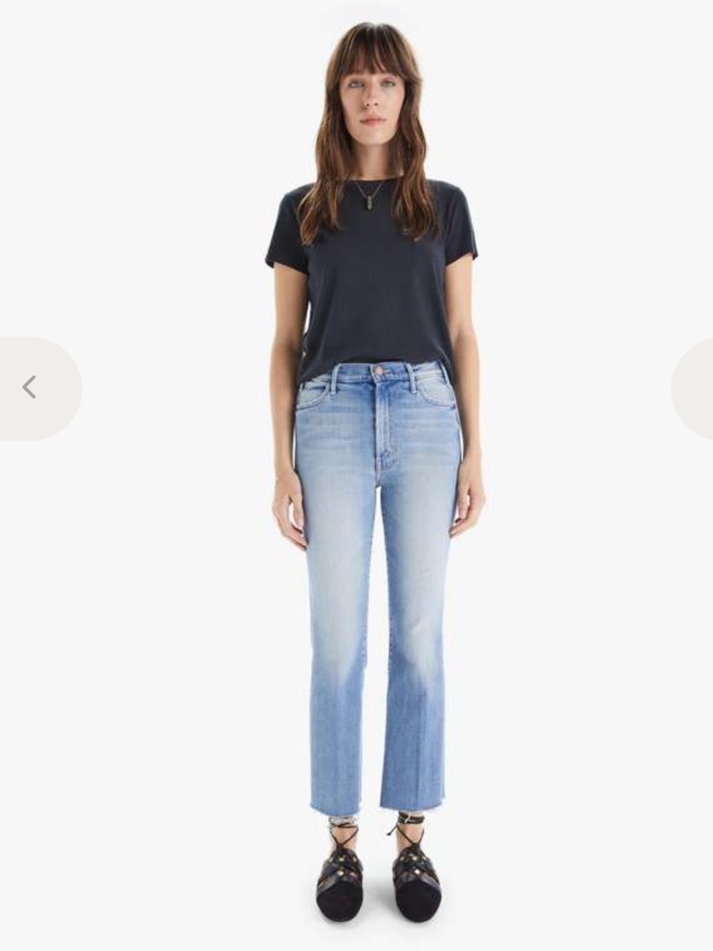 Mother The Hustler Ankle Fray Au Revoir Jeans Size 28